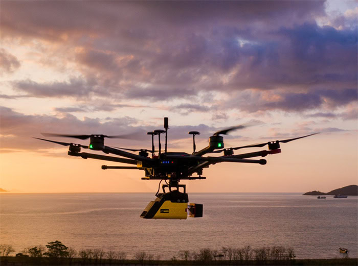 DJI Matrice 600 Pro với LiDAR YellowScan Vx-15
