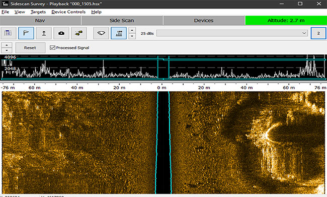 Dữ liệu Side Scan Sonar.