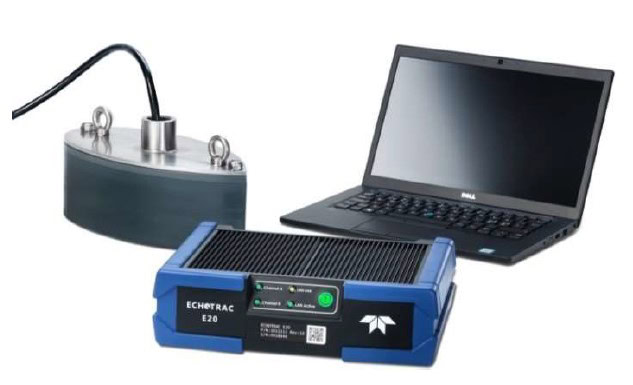 Kết nối máy đo sâu echotrac e20