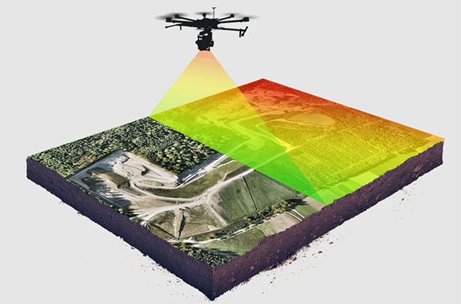 Mô phỏng quá trình thu thập dữ liệu bằng LiDAR.