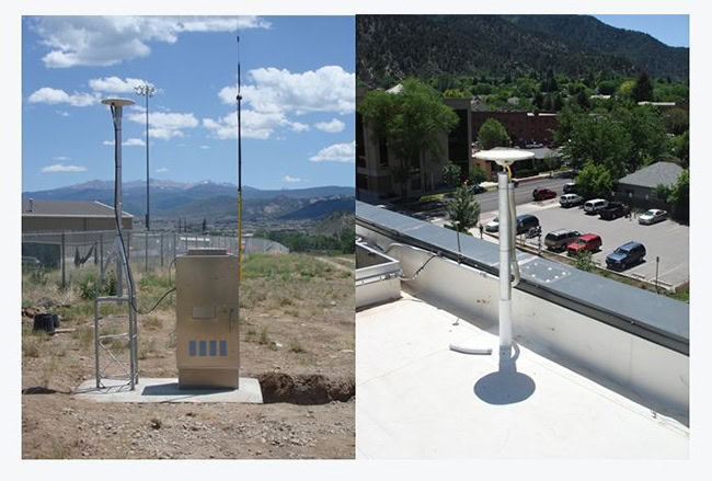 Một hệ thống trạm CORS của Trimble.