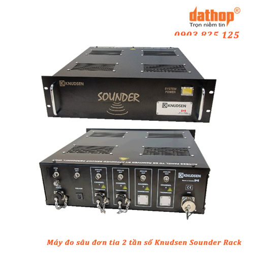 Máy đo sâu đơn tia 2 tần số Knudsen Sounder Rack