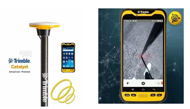 Giải pháp GIS hoàn hảo của Trimble kết hợp Trimble Catalyst DA2 và TDC600.