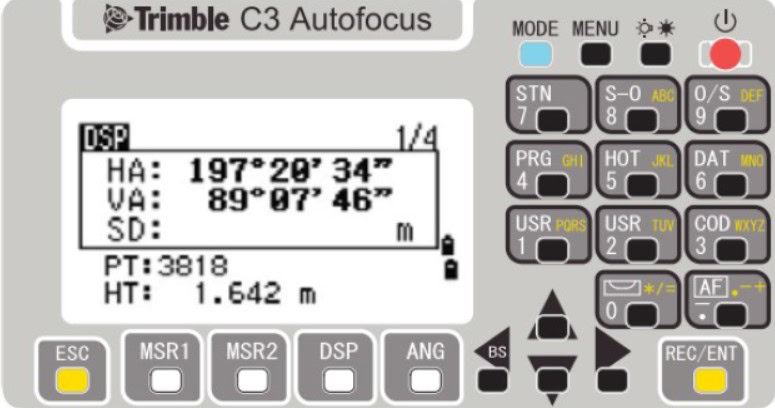 Bàn phím của máy Trimble C3 Autofocus