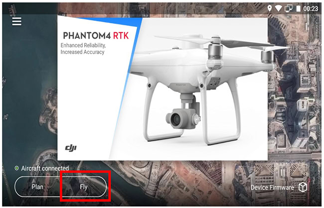 Chọn “Fly” để vào chức năng DJI Fly Safe.