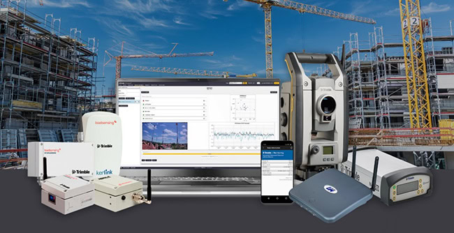 Hệ thống quan trắc tự động của Trimble với công nghệ IoT.