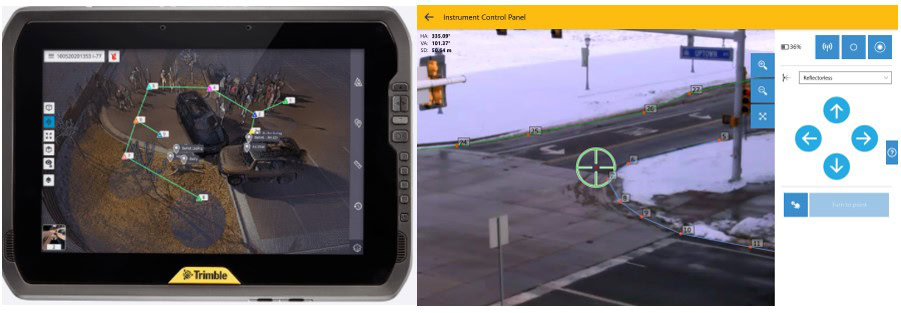 Thu thập dữ liệu hiện trường bằng phần mềm Trimble Forensics Capture.
