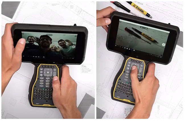 Trimble TSC7 được trang bị 2 camera trước và sau.