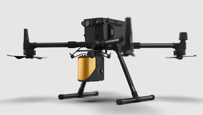 DJI Matrice 300 Pro UAV với YellowScan Mapper qua cổng DJI skyport 