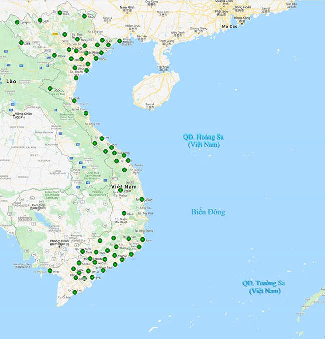 Hệ thống trạm CORS tại Việt Nam.