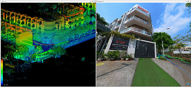 Kết quả 3D từ Lidar SLAM LiGrip – Hãng Greenvalley.