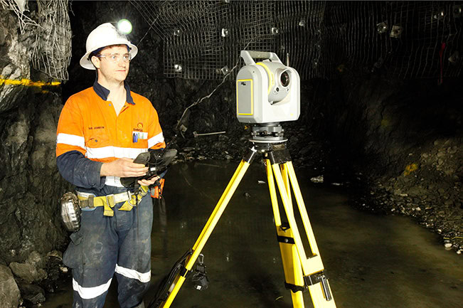 Máy toàn đạc điện tử tích hợp Scan giúp cải thiện khảo sát đường hầm