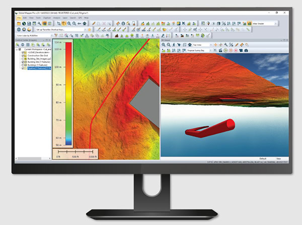 Phần mềm phân tích dữ liệu GIS Global Mapper