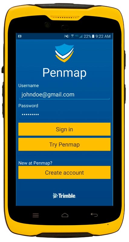 Phần mềm thu thập dữ liệu GIS Trimble Penmap 