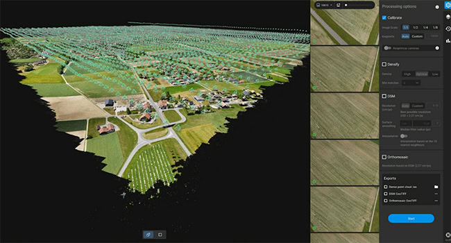 Phần mềm xử lý ảnh UAV PIX4Dmatic