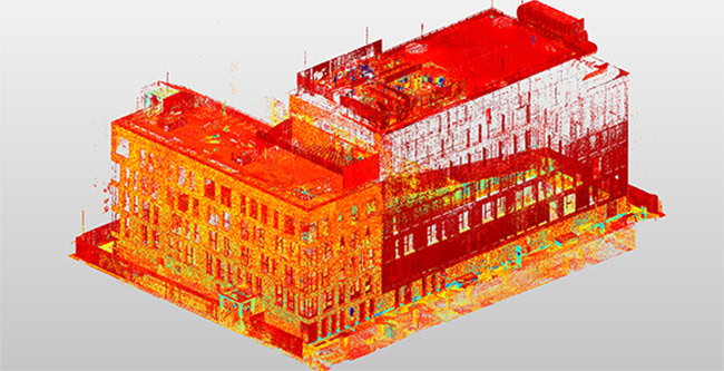 Sau khi hoàn thành xây dựng, tòa nhà được quét lại và mô hình 3D cuối cùng được chuyển cho các nhà thiết kế và tích hợp vào BIM.