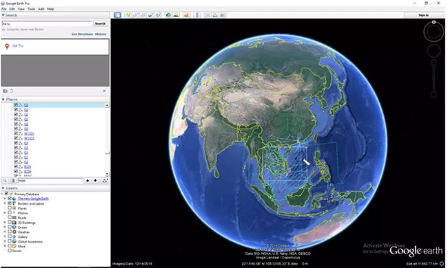 Phần mềm mô phỏng địa cầu Google Earth
