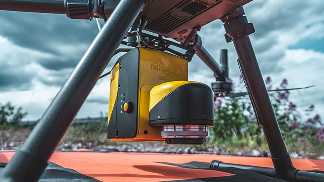 UAV Lidar Mapping YellowScan Mapper.