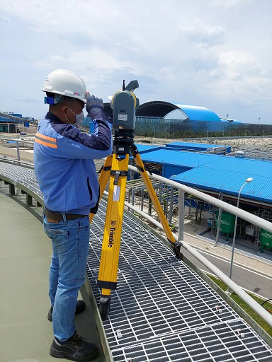 Trimble SX12 được sử dụng trong dự án