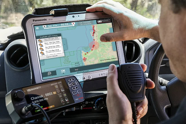 Ứng dụng GPS trong quân sự giúp lưu trữ và xem lại lộ trình di chuyển.