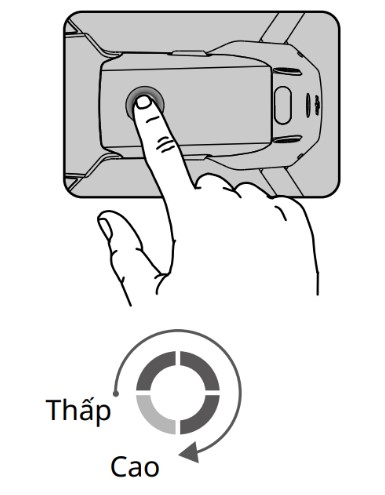 Thao tác kiểm tra mực pin