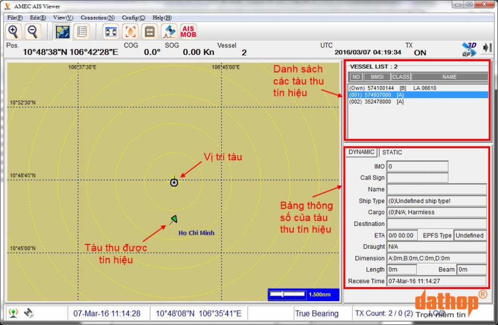 HDSD Thiết bị tự động nhận dạng tàu thuyền AIS CAMINO 108