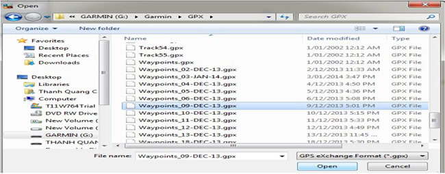 [GARMIN GPSMAP 79s] Hướng dẫn truyền dữ liệu vào máy tính
