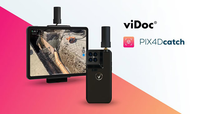 PIX4Dcatch kết hợp viDoc giúp quét 3D chính xác.