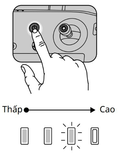 Thao tác kiểm tra mực pin