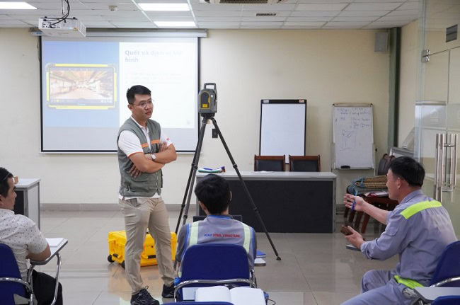 EKTECH chuyển giao Giải pháp quét 3D laser cho ATAD để phân tích, đánh giá kết cấu thép trong thi công so với thiết kế