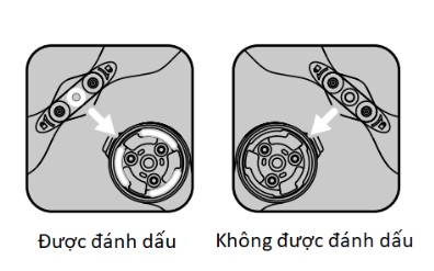 Gắn cánh phù hợp với động cơ.