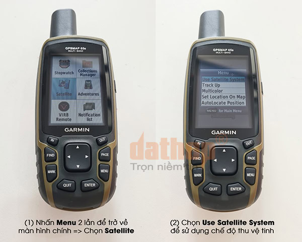 Máy định vị Garmin không bắt được GPS khắc phục như thế nào?
