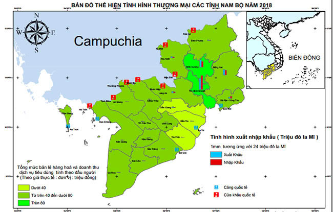 Biên tập, thành lập bản đồ chuyên đề hoàn chỉnh bằng các công cụ của Global Mapper.