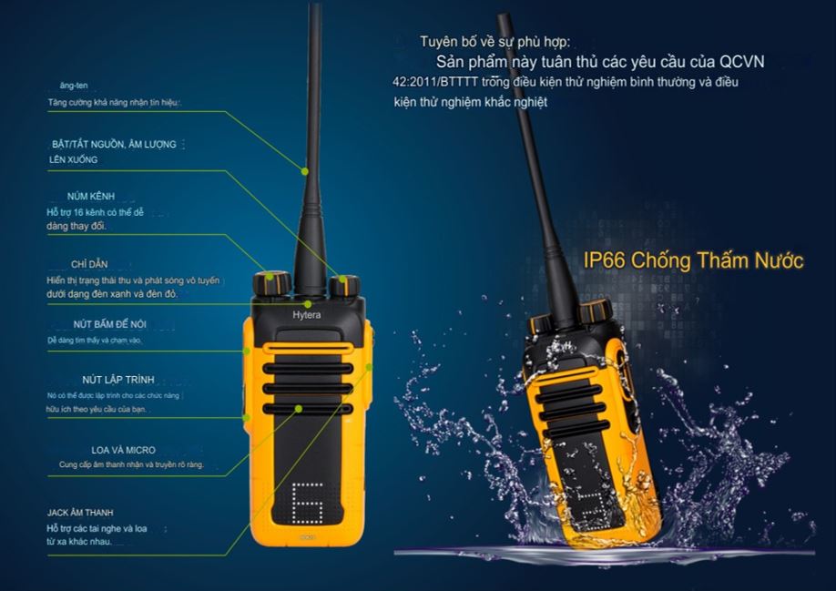 Máy Bộ Đàm 2 Chiều Hytera BD618