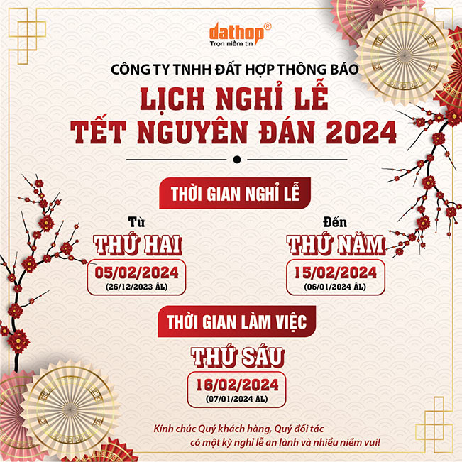 thông báo nghỉ lễ