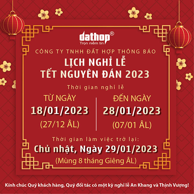 Thông báo lịch nghỉ lễ Tết Nguyên Đán 2022 – EKTECH