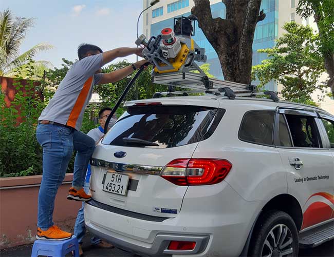 Ứng dụng thiết bị cung cấp giải pháp Mobile Mapping Trimble MX9 giúp nâng cao khả năng hoạt động và hiệu suất công việc.
