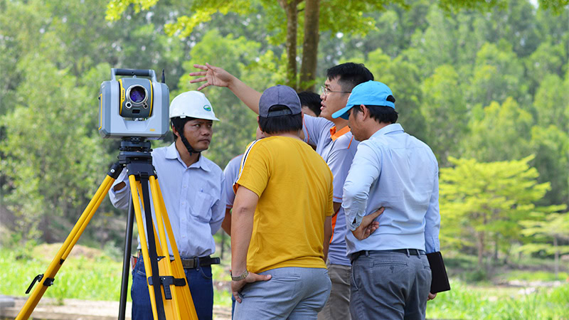 Huong dan do tinh khoi luong voi Trimble SX10