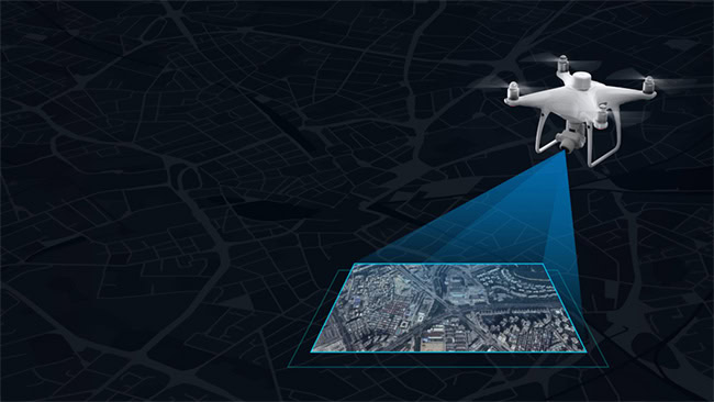 Hệ thống định vị trên Phantom 4 RTK chính xác cao với module RTK và GNSS.