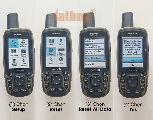 Máy định vị Garmin không bắt được GPS khắc phục như thế nào?