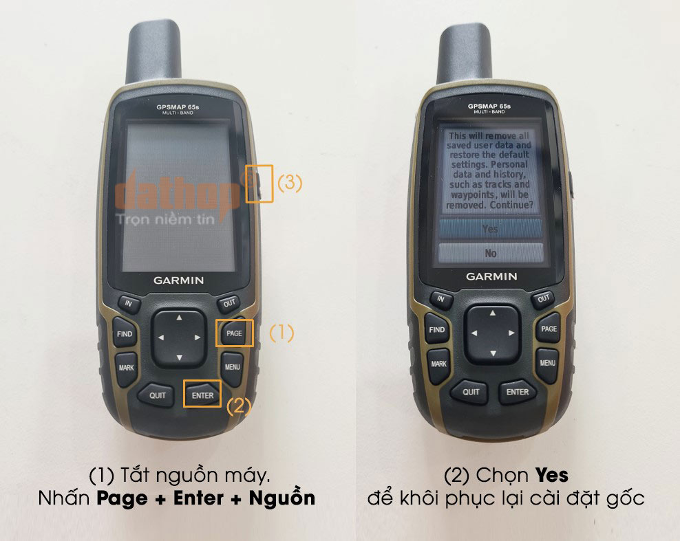 Máy định vị Garmin không bắt được GPS khắc phục như thế nào?