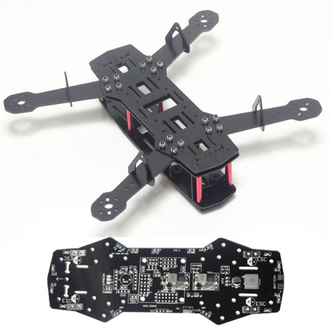 Khung sợi Carbon máy bay không người lái mini 250 FPV Drone.