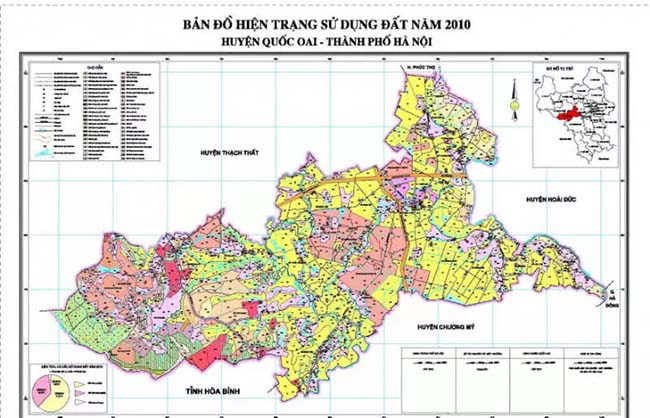 Lưới khống chế mặt bằng khu vực huyện Thanh Oai - Hà Nội.