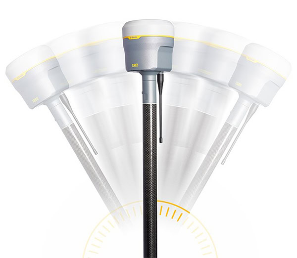 Máy định vị GNSS Trimble R12i có khả năng bù nghiêng mạnh mẽ