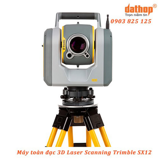 Máy toàn đạc 3D Laser Scanning Trimble SX12 hỗ trợ phân khúc quét dữ liệu thực tế.