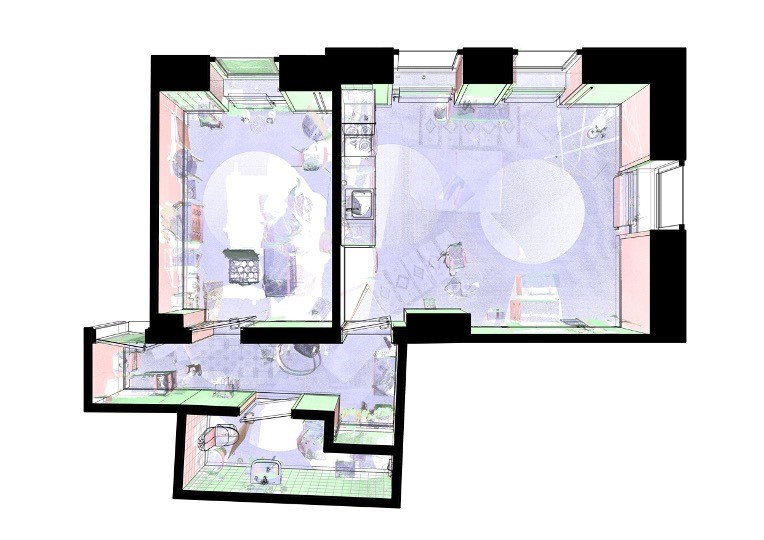 Mô hình dựng 3D từ dữ liệu được thu thập bởi máy Trimble X7