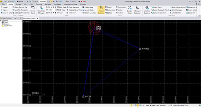 Phương pháp đo GNSS tĩnh có ứng dụng cao trong xác định tọa độ và xây dựng lưới khống chế các cấp hạng.