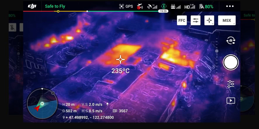 Khả năng ứng dụng của Camera nhiệt trên Mavic 2 Enterprise Advanced.
