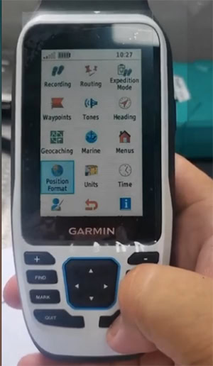 Hướng dẫn thiết lập thông số hệ tọa độ VN2000 trên máy GPS Garmin 79s