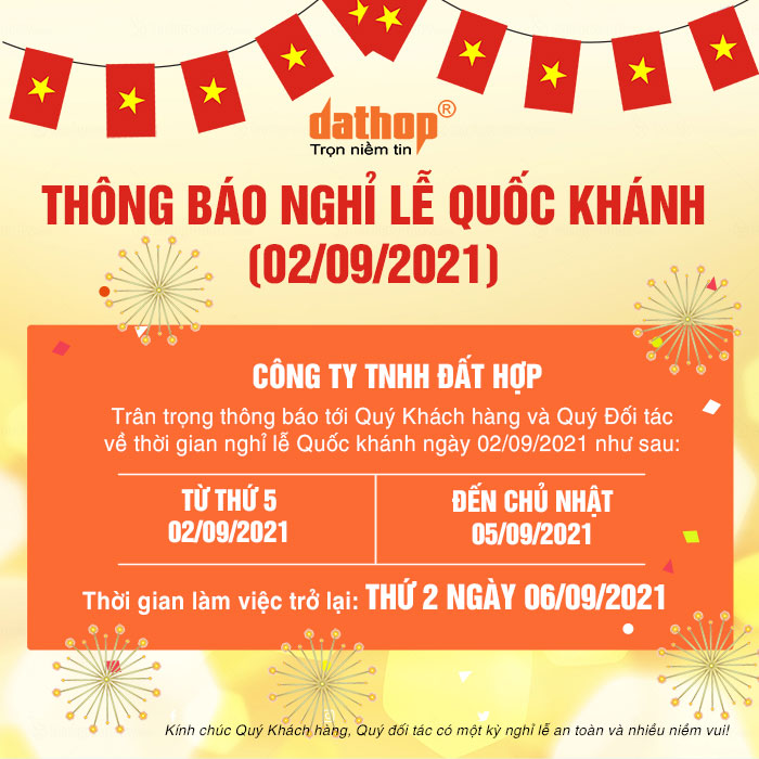 Thông báo nghỉ lễ 2/9/2021 - EKTECH
